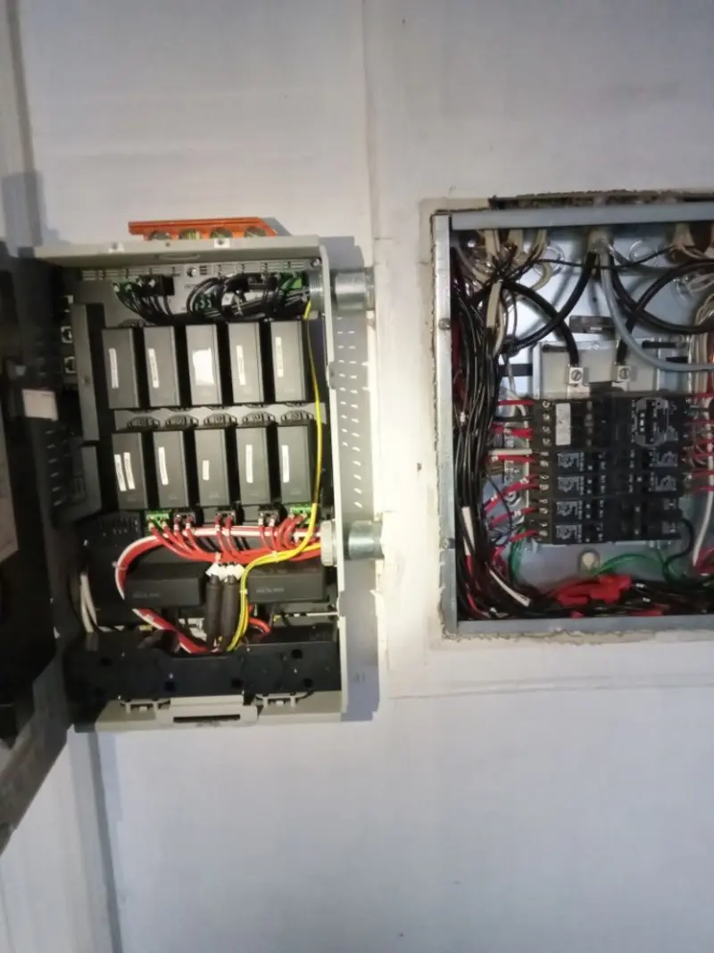 Electrical panel upgrade completed for Indoor Lighting Installation in Maize
